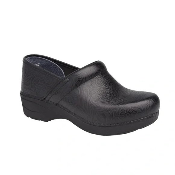 Dansko XP 2.0 Floral Tooled Clogs Size 40
EU Black Leather Shoes Slip-Resistant - Picture 3 of 13